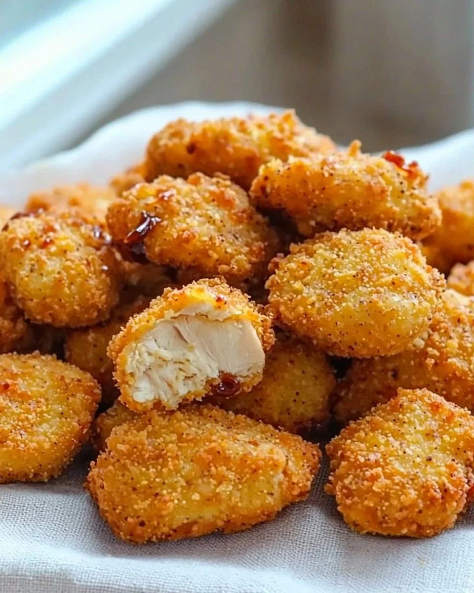Homemade 3-Ingredient Chicken Nuggets in an Air Fryer