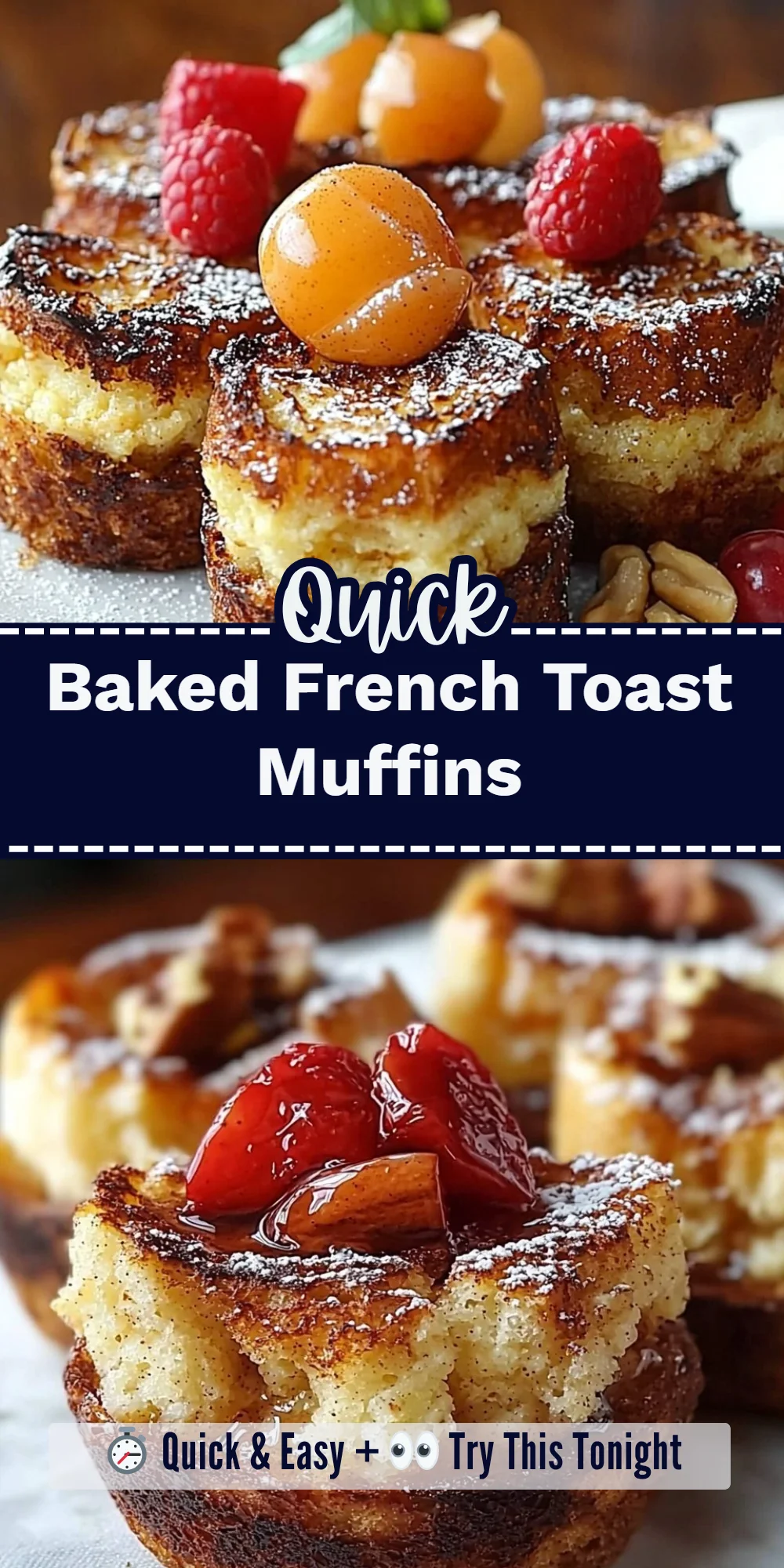 Baked French Toast Muffins