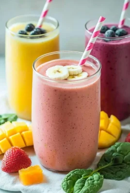 A refreshing basic fruit smoothie made with a variety of fresh fruits.