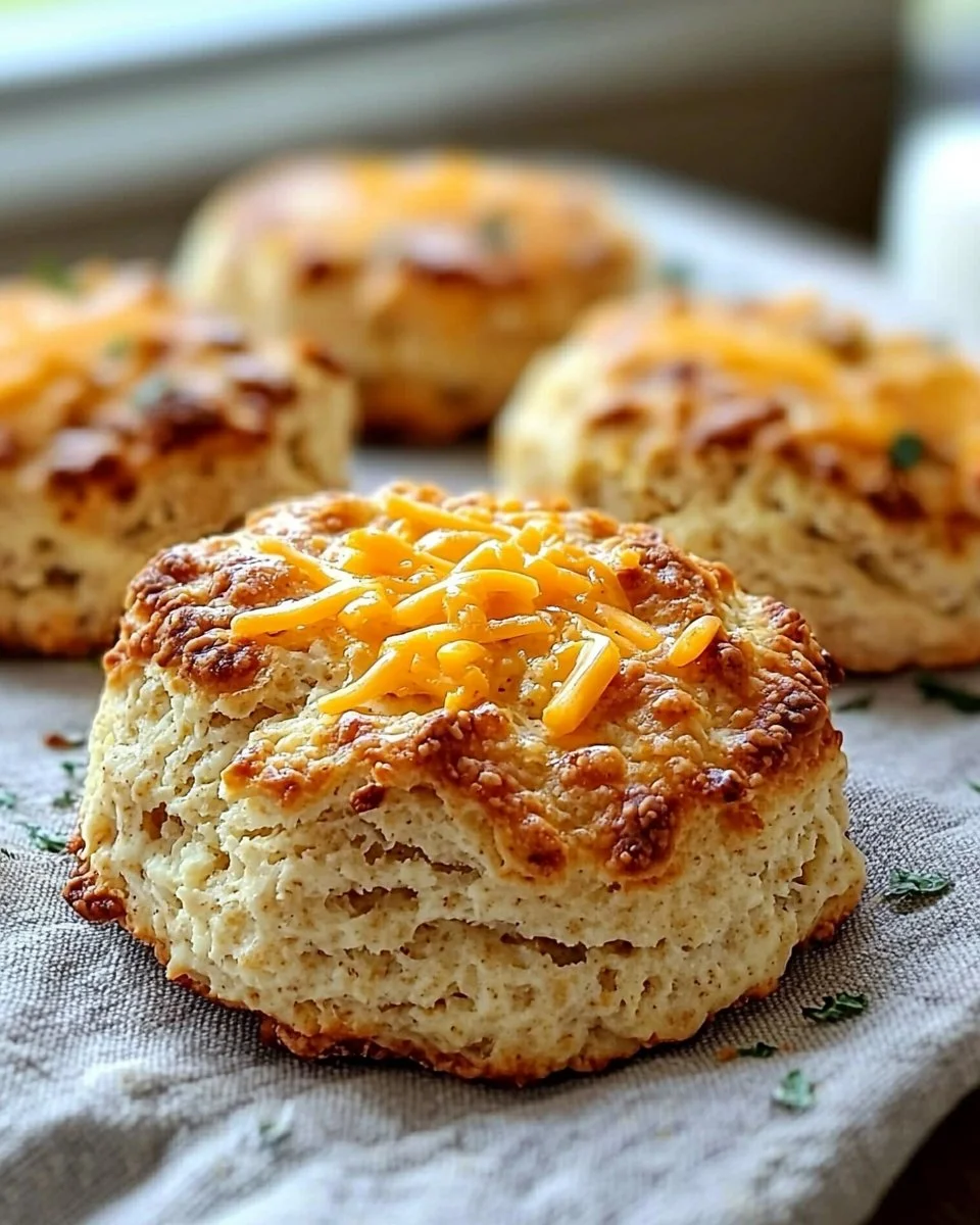 Delicious and nutritious breakfast protein biscuits displayed on a plate