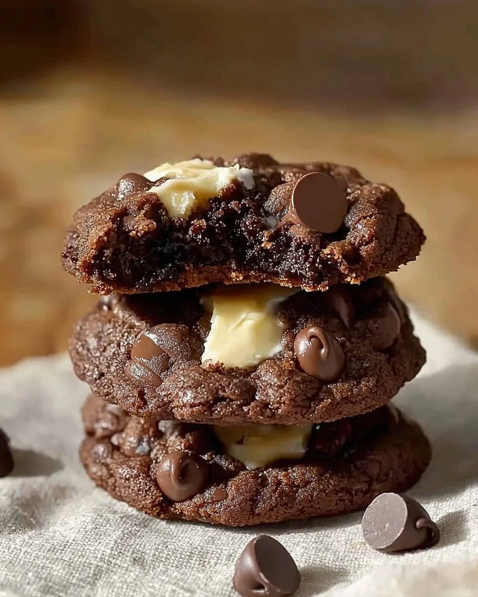Brown Butter Double Chocolate Chip Cookies on a cooling rack