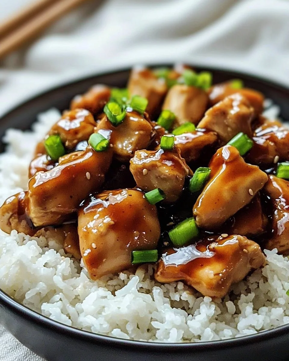 Delicious Chicken Teriyaki served with rice and vegetables
