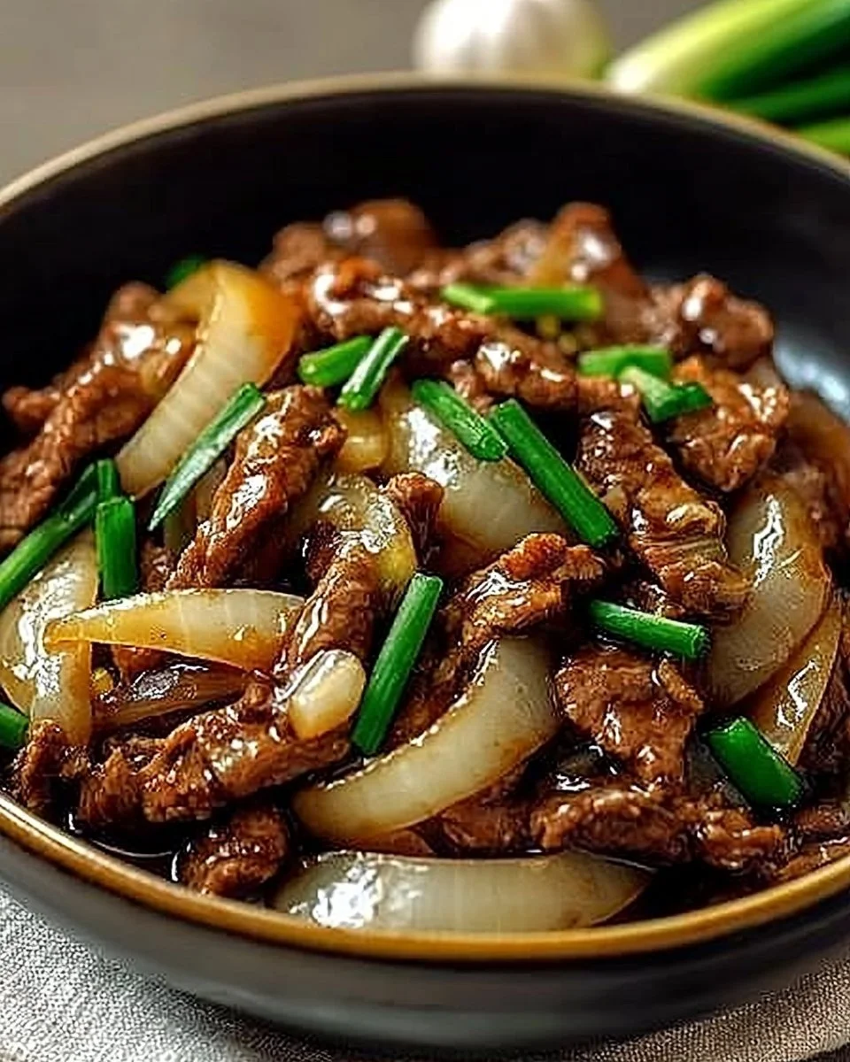 Chinese Beef and Onion Stir Fry Recipe