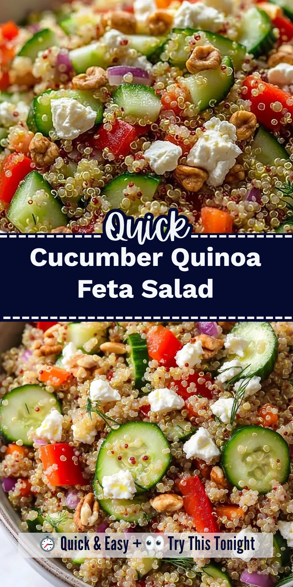 Cucumber Quinoa Feta Salad