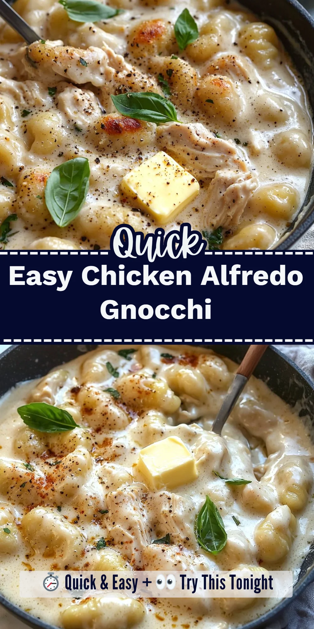 Easy Chicken Alfredo Gnocchi
