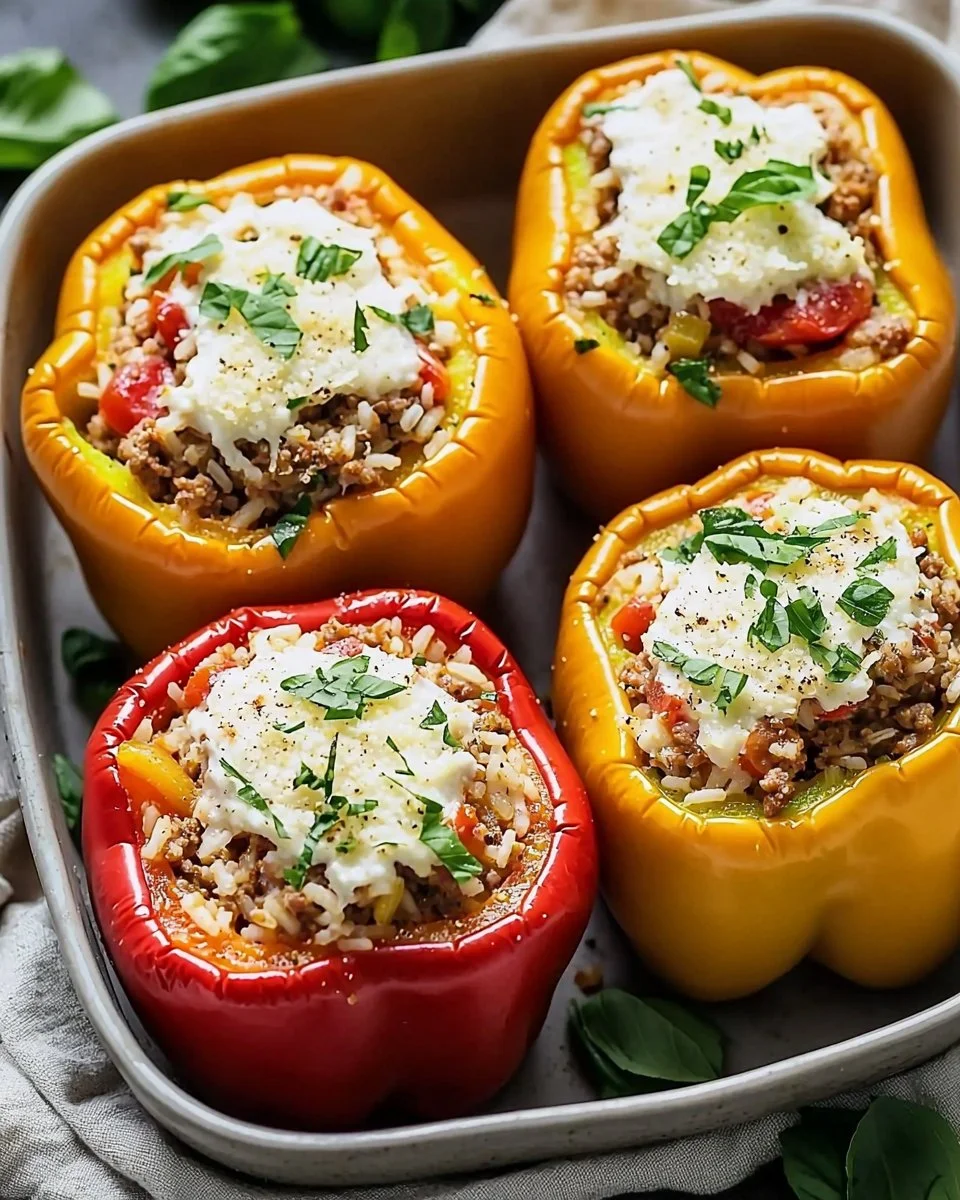 Easy Italian Stuffed Peppers