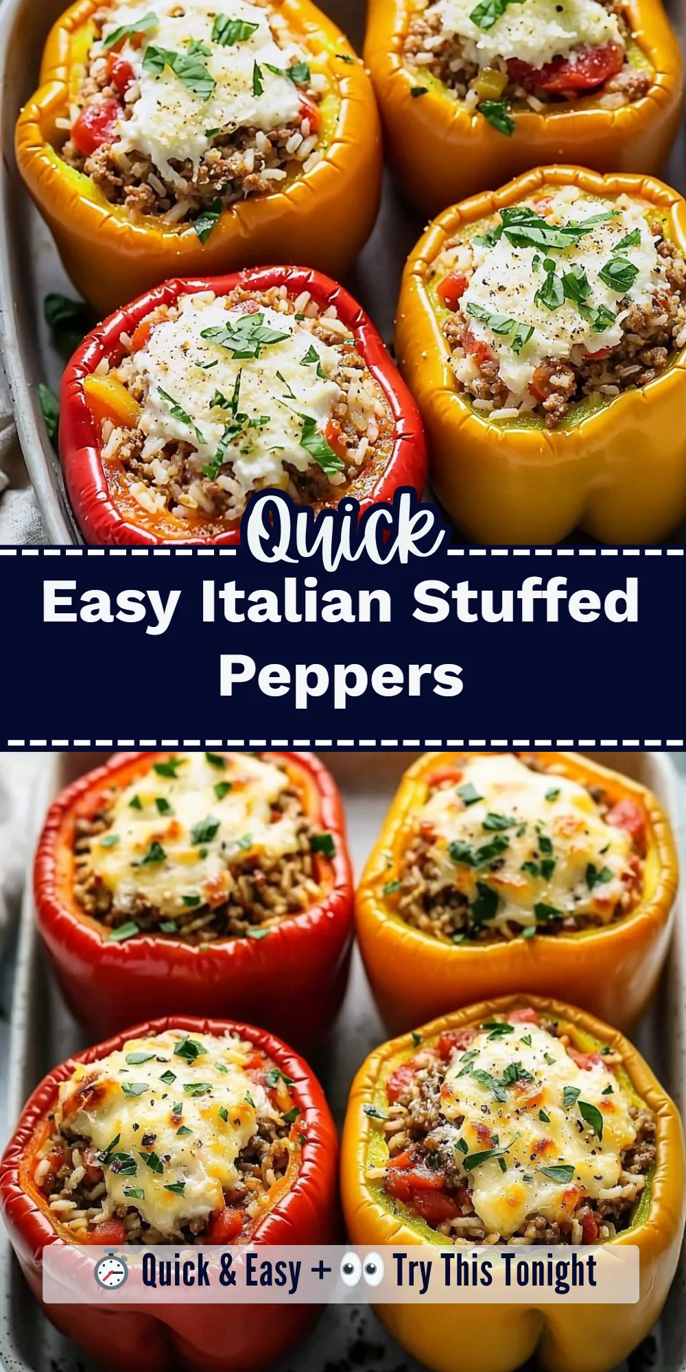 Easy Italian Stuffed Peppers