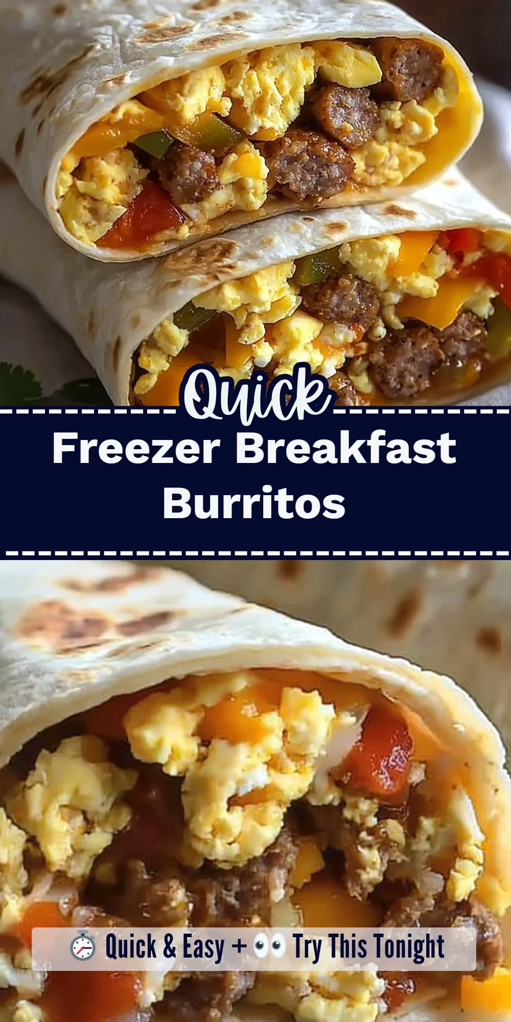 Freezer Breakfast Burritos