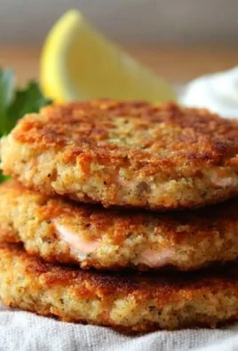 Delicious homemade Grandma's salmon patties served on a plate.