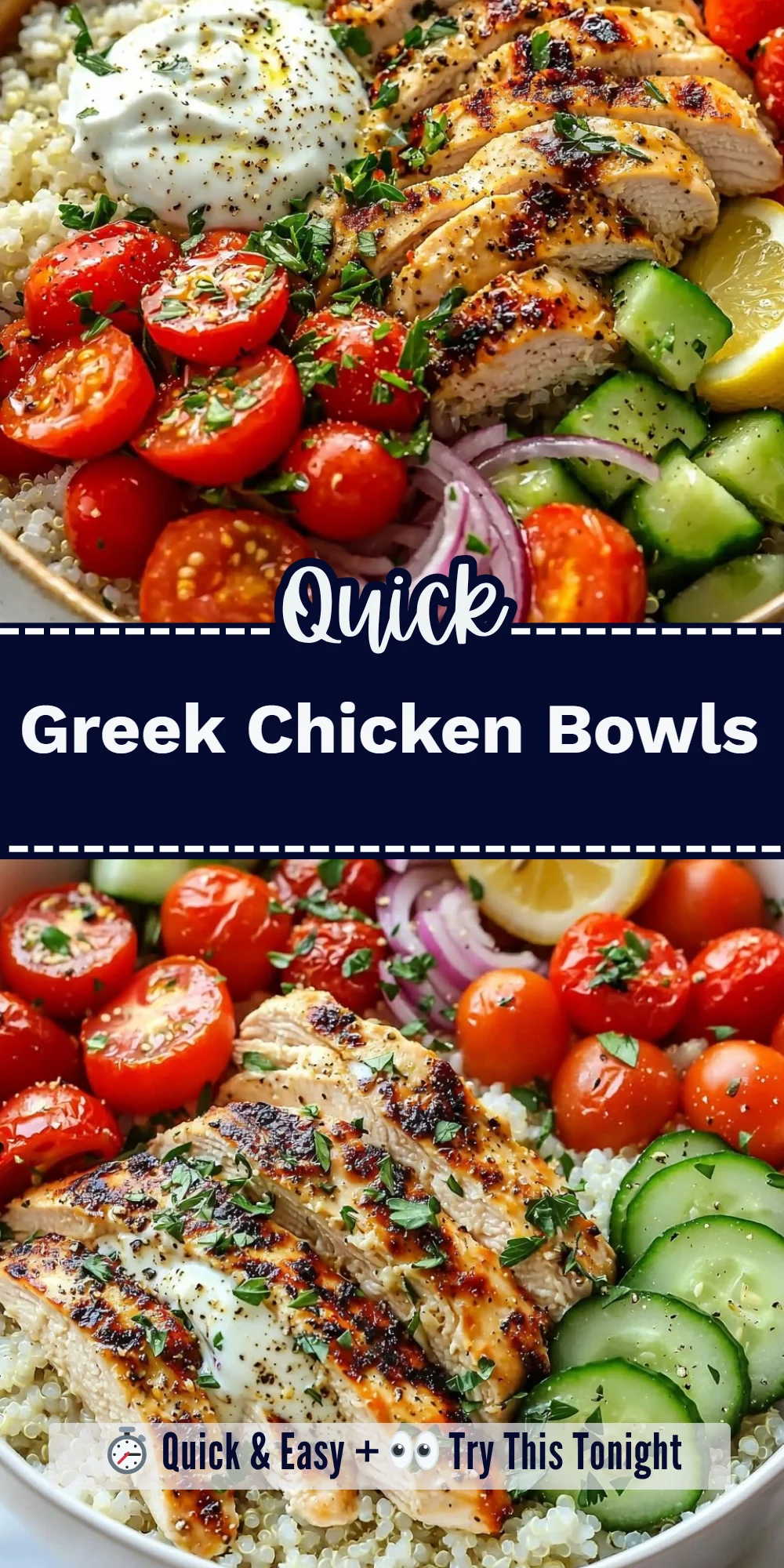 Greek Chicken Bowls