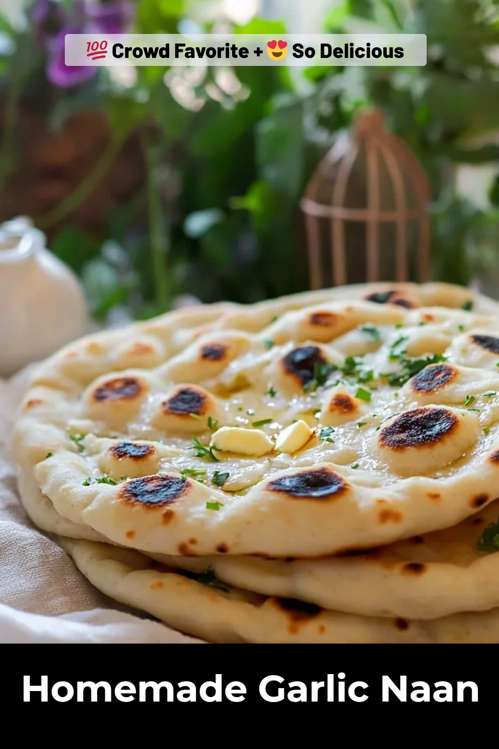 Homemade Garlic Naan