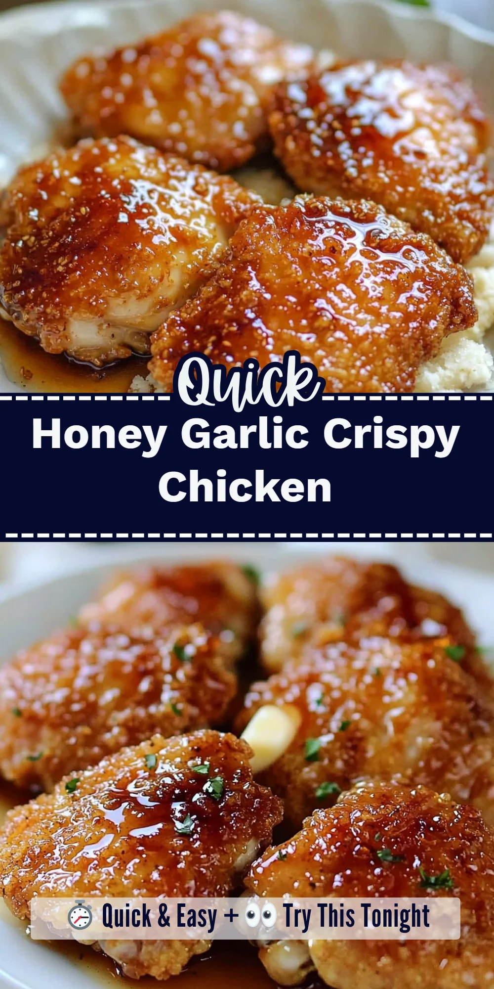 Honey Garlic Crispy Chicken