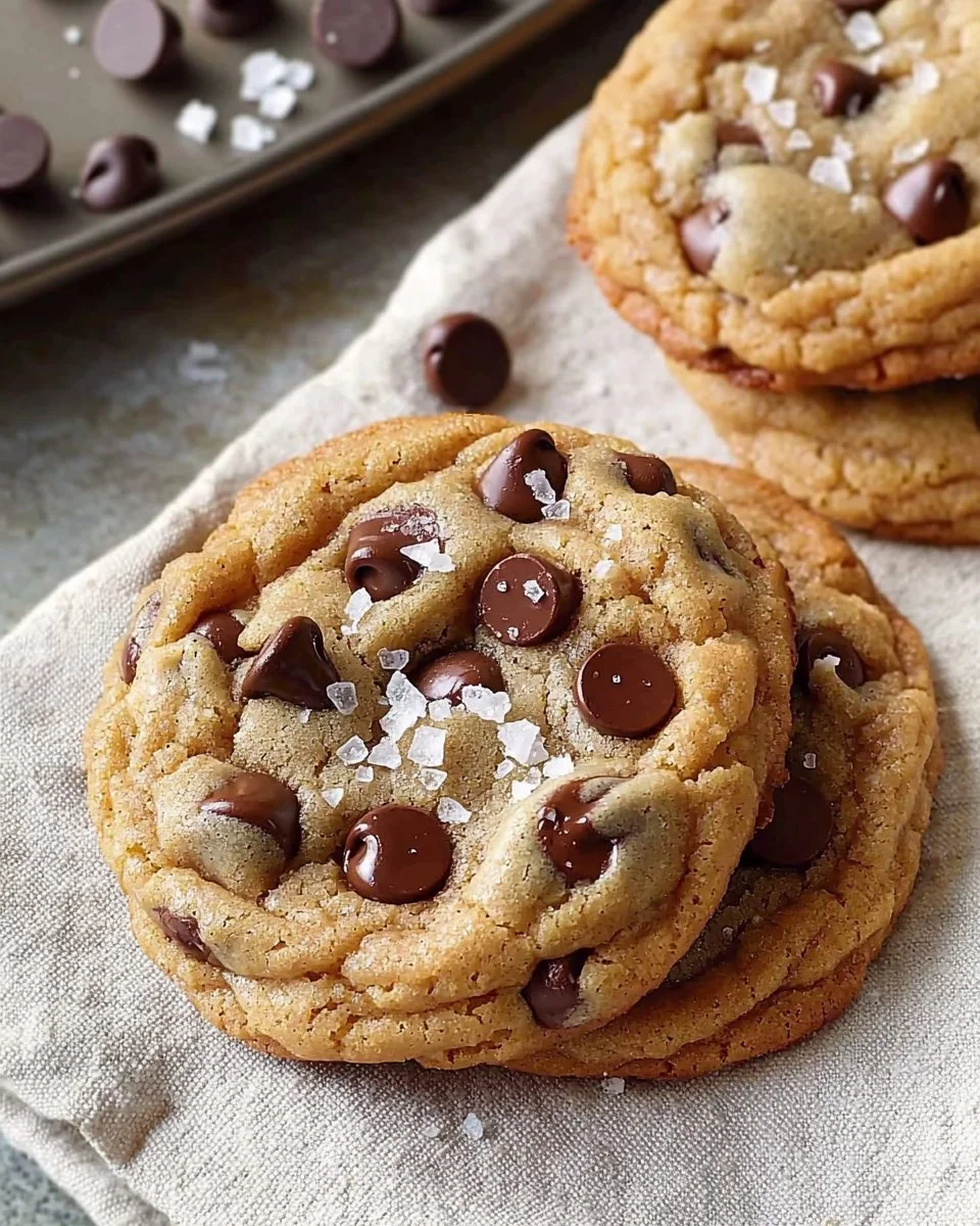 Jumbo Bakery-Style chocolate chip cookies on a plate
