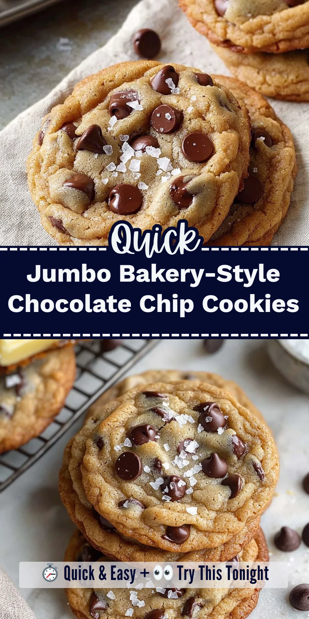 Jumbo Bakery-Style Chocolate Chip Cookies