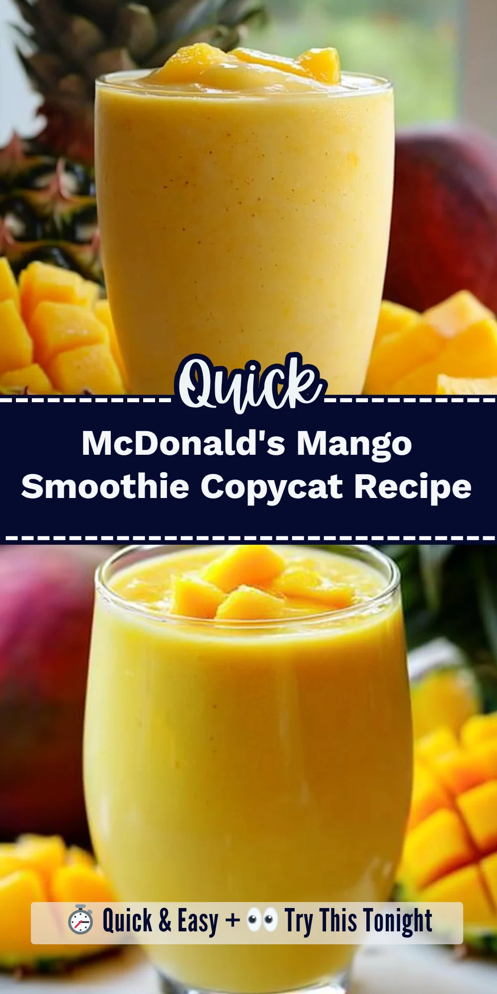 McDonald's Mango Smoothie Copycat Recipe