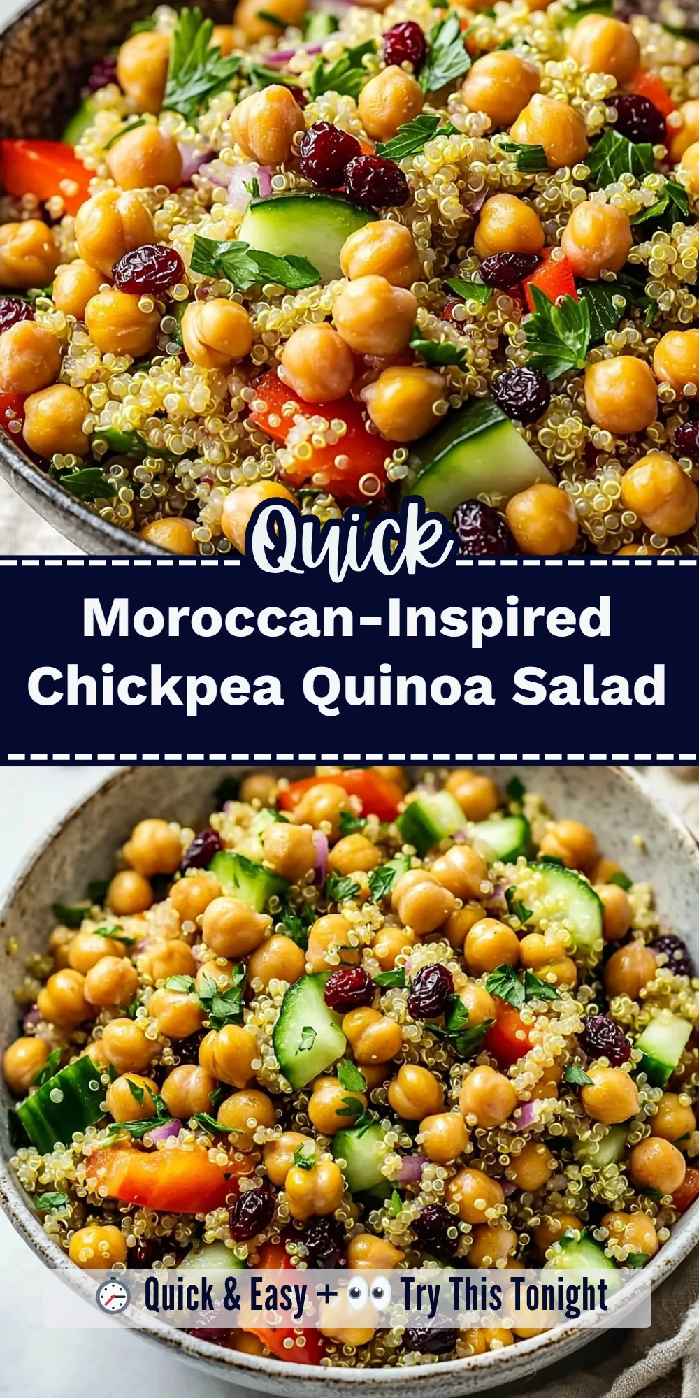 Moroccan-Inspired Chickpea Quinoa Salad