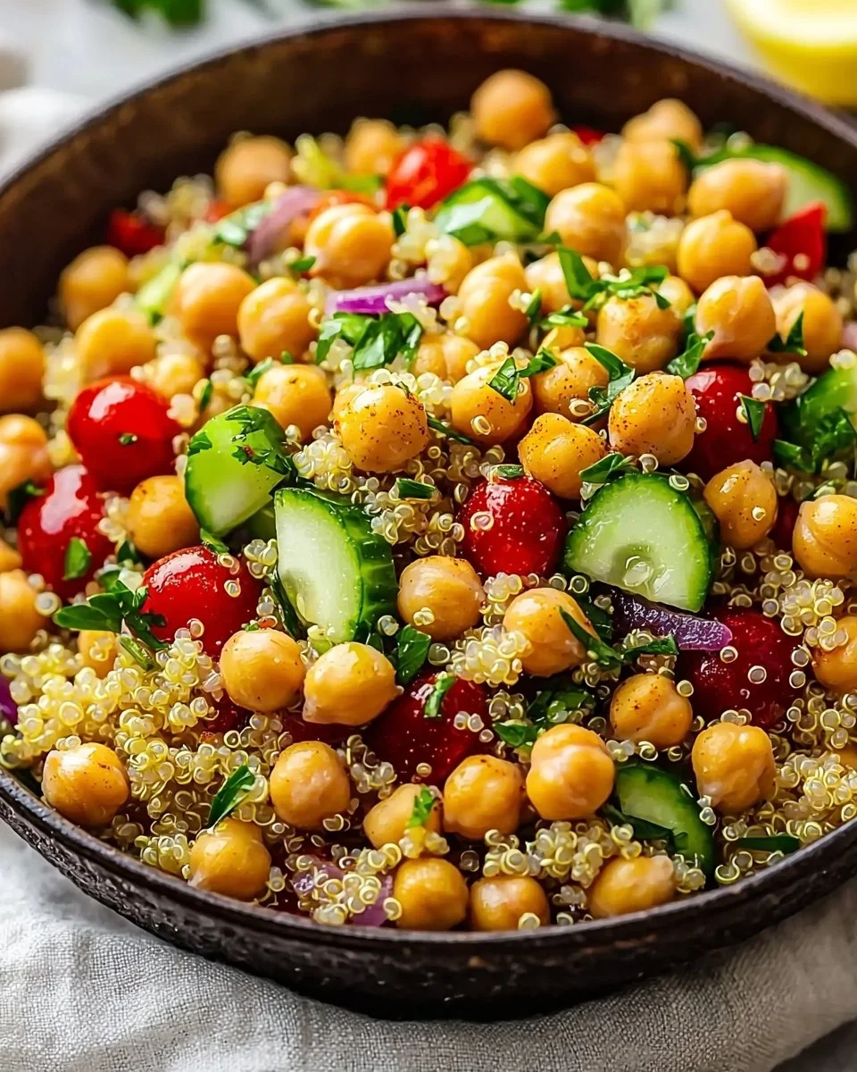 Moroccan-Inspired Chickpea Quinoa Salad
