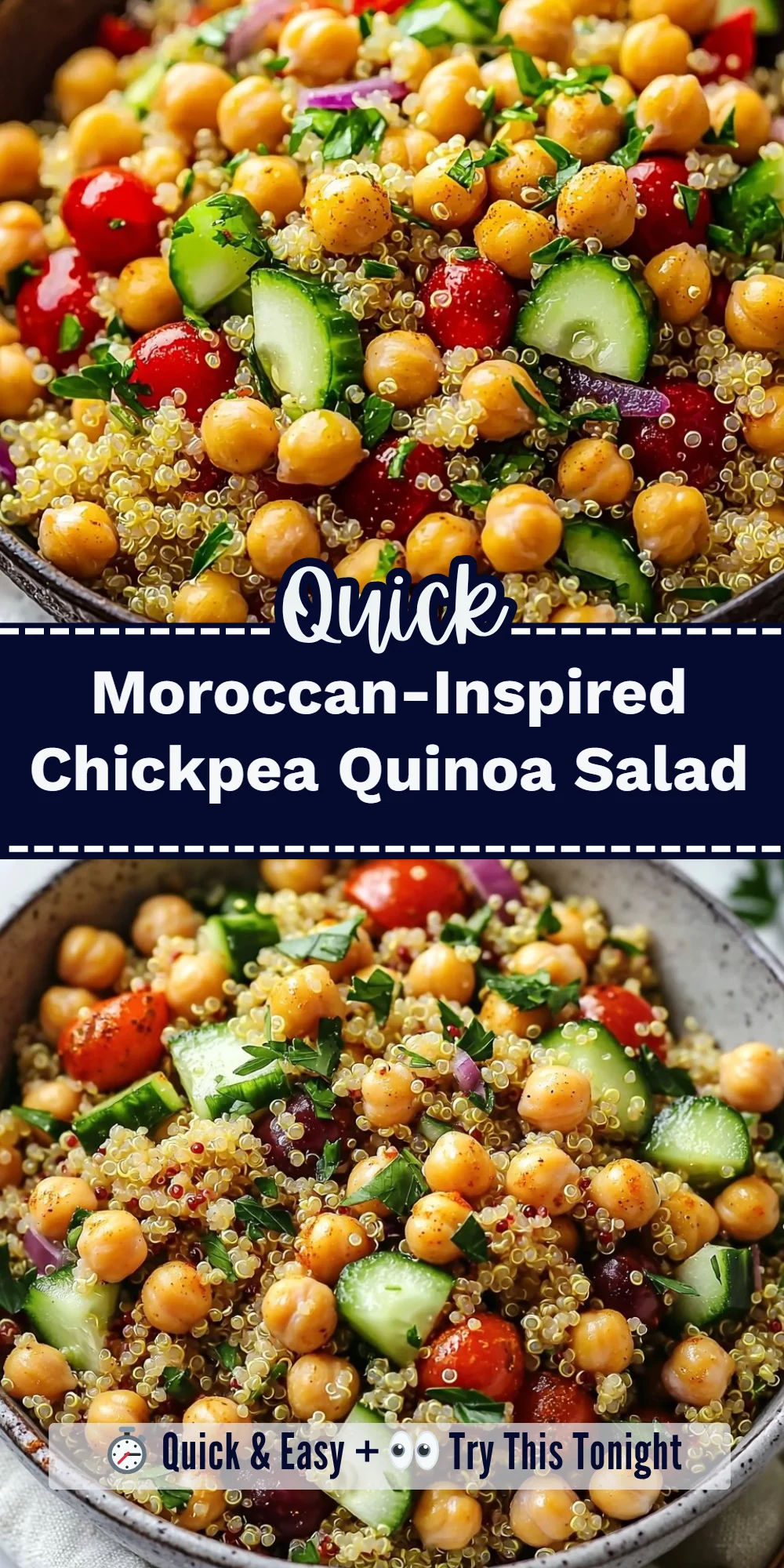 Moroccan-Inspired Chickpea Quinoa Salad
