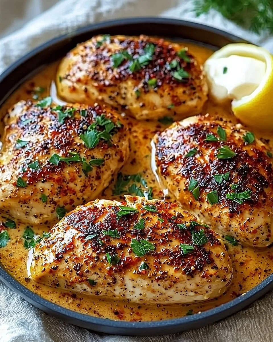 Delicious Cowboy Butter Chicken served with a side of vegetables