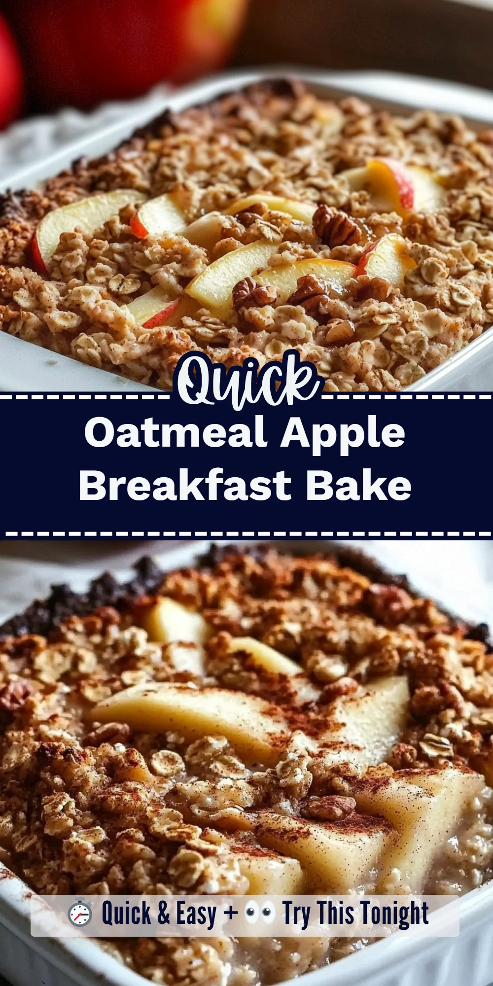 Oatmeal Apple Breakfast Bake