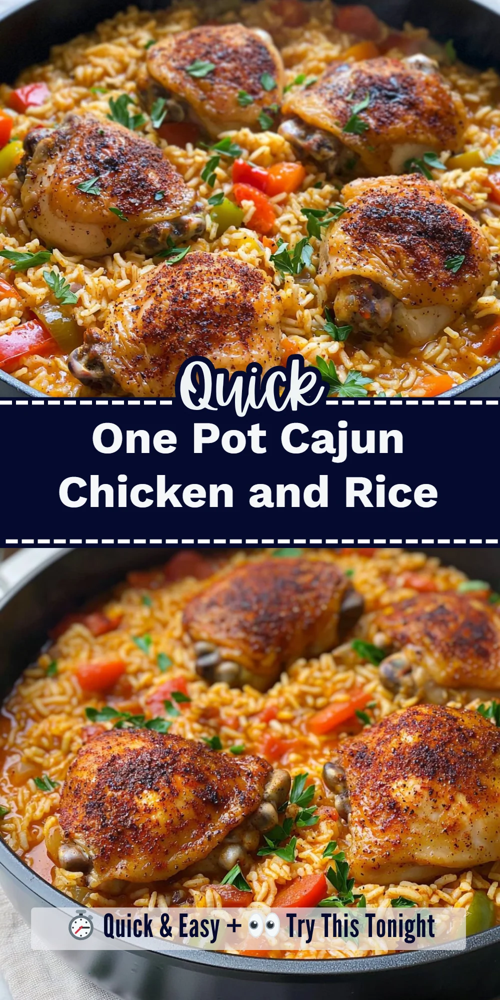 One Pot Cajun Chicken and Rice