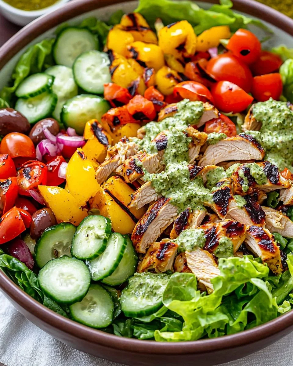 Peruvian Grilled Chicken Salad