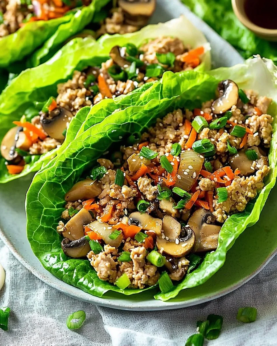 Delicious PF Chang's inspired chicken lettuce wraps served elegantly