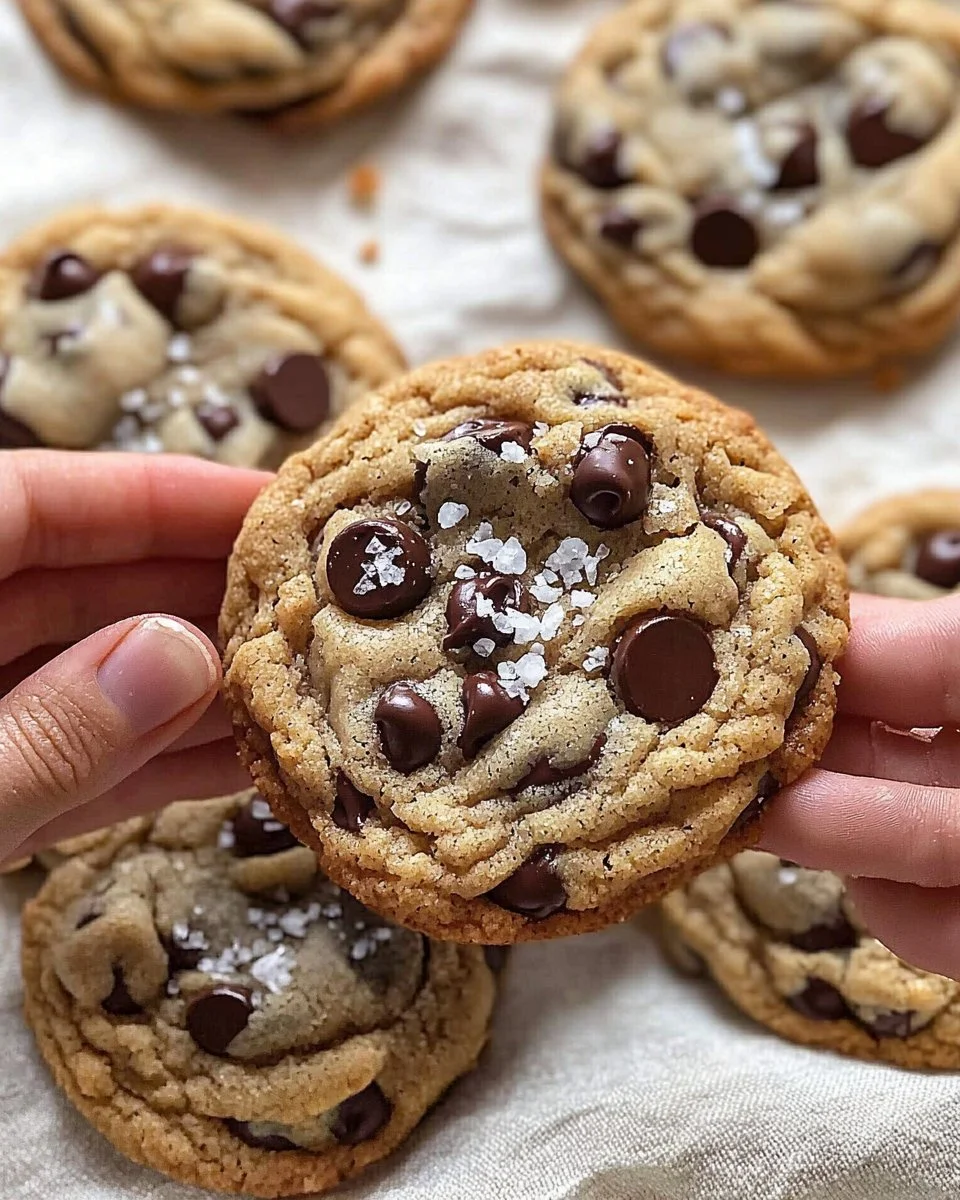 Delicious vegan chocolate chip cookies on a plate, perfect for a sweet treat.
