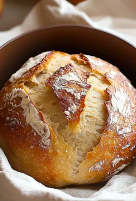 No knead artisan yeast bread fresh out of the oven