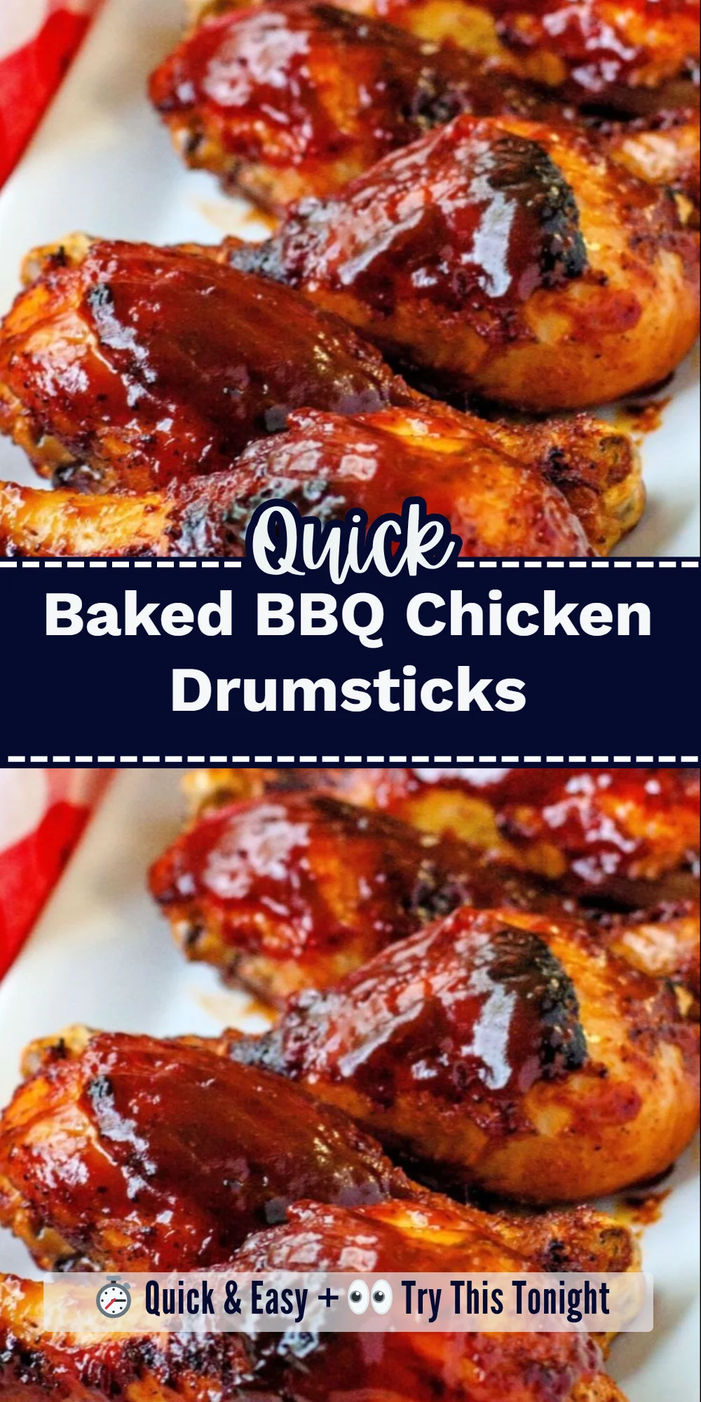 Baked BBQ Chicken Drumsticks