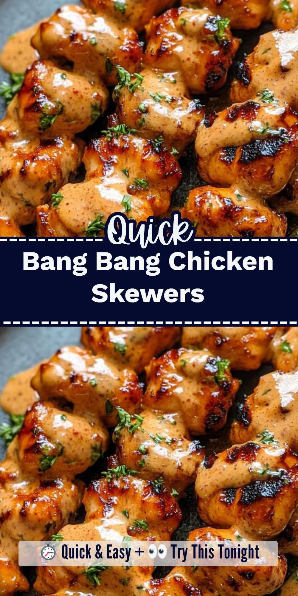 Bang Bang Chicken Skewers