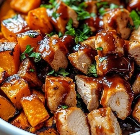 BBQ Chicken Sweet Potato Bowl