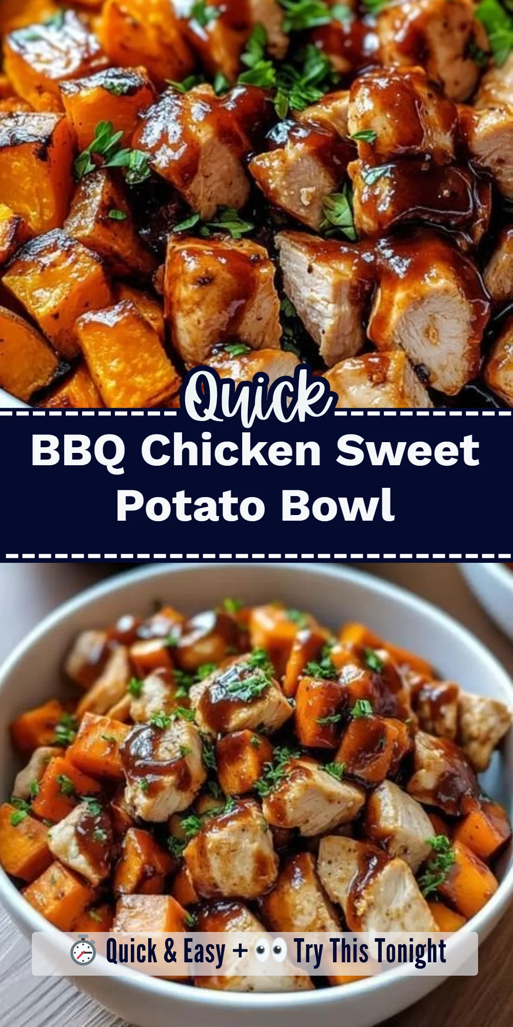 BBQ Chicken Sweet Potato Bowl