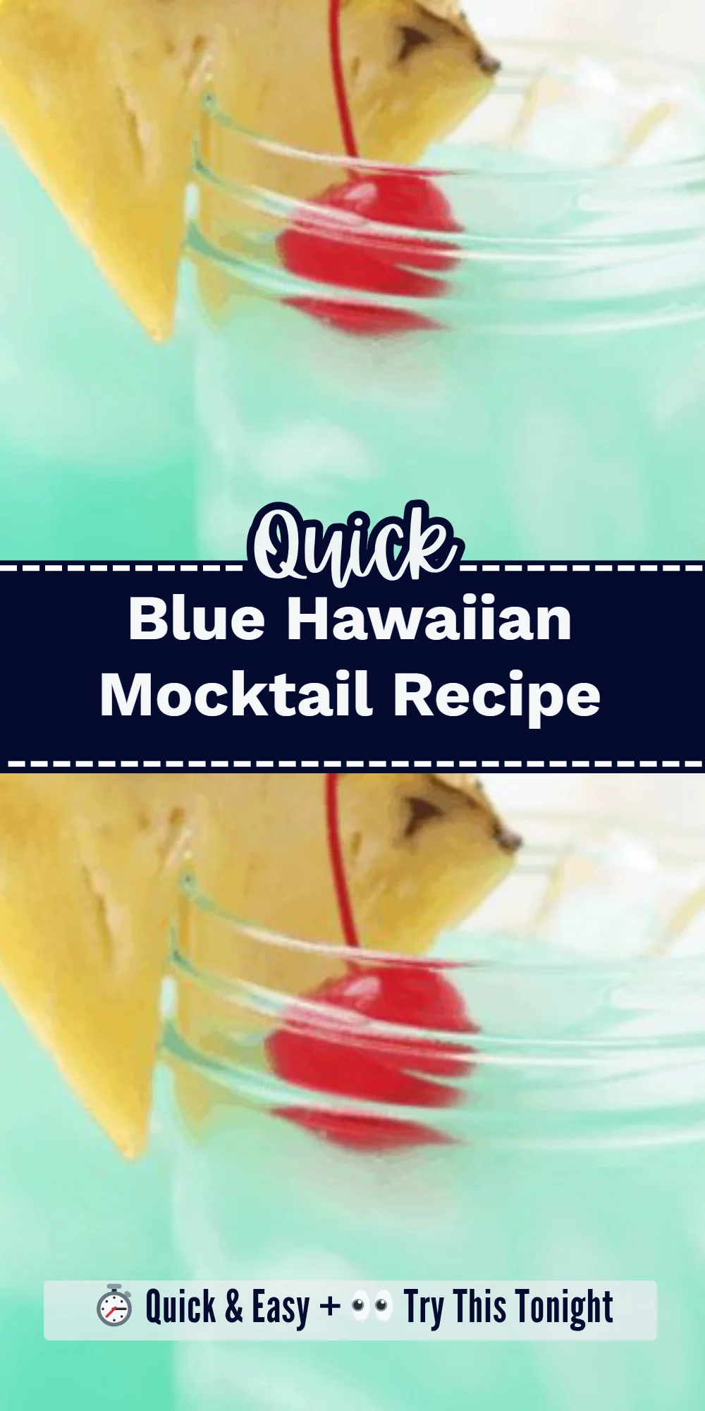Blue Hawaiian Mocktail Recipe