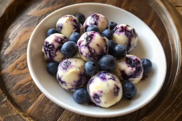 Blueberry Greek Yogurt Bites