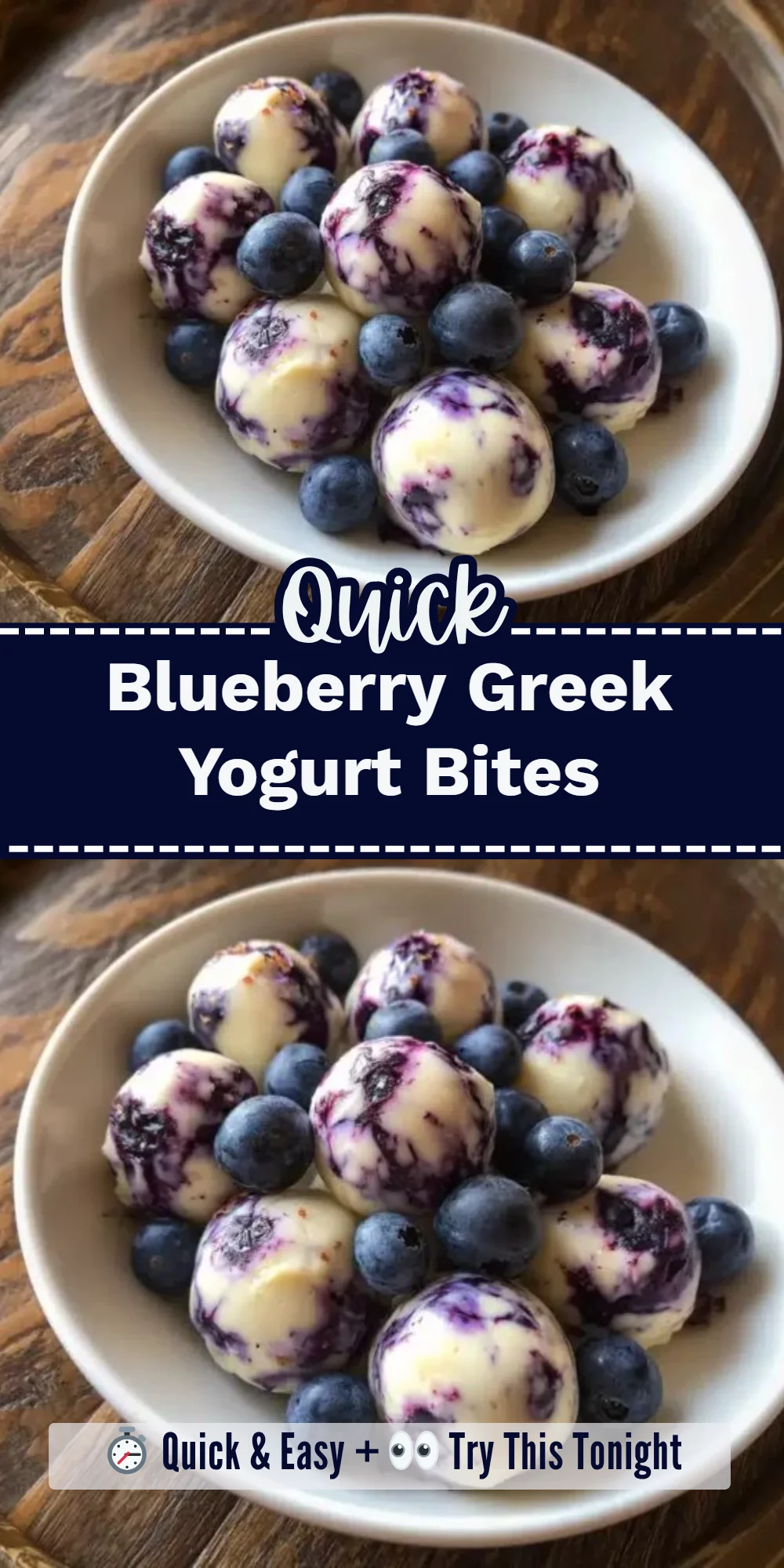 Blueberry Greek Yogurt Bites
