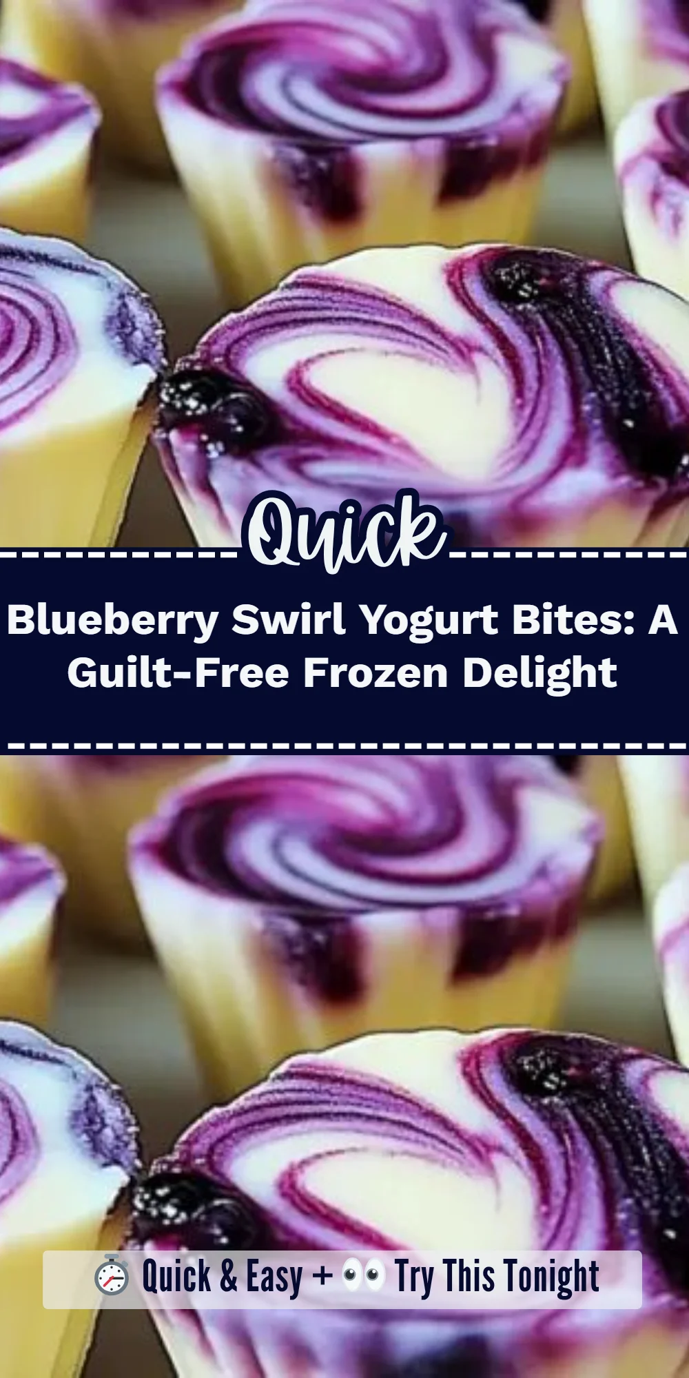 Blueberry Swirl Yogurt Bites: A Guilt-Free Frozen Delight