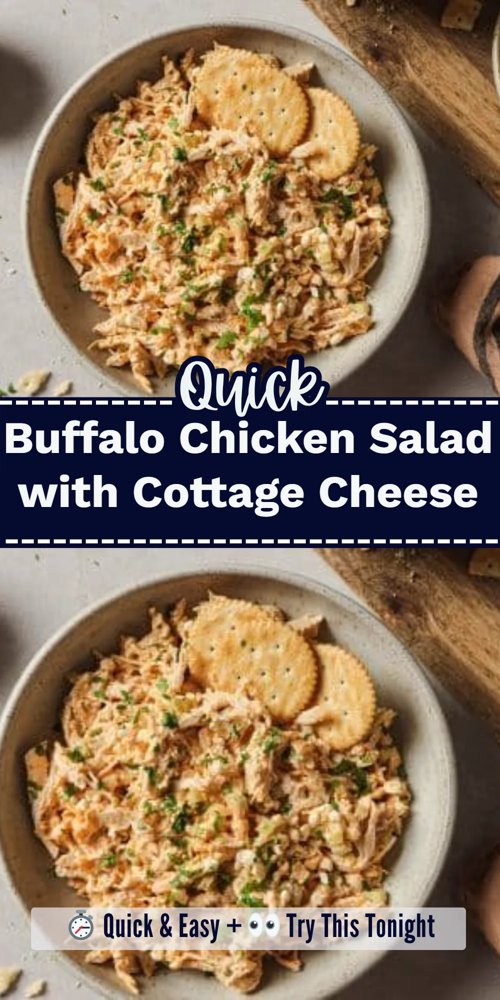 Buffalo Chicken Salad with Cottage Cheese