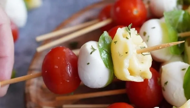 Caprese Tortellini Skewers