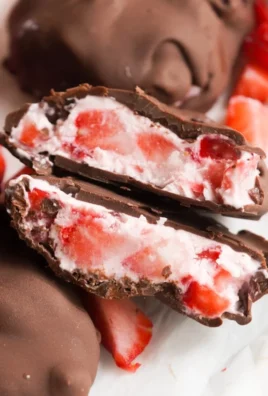 Delicious Chocolate Strawberry Yogurt Clusters on a plate