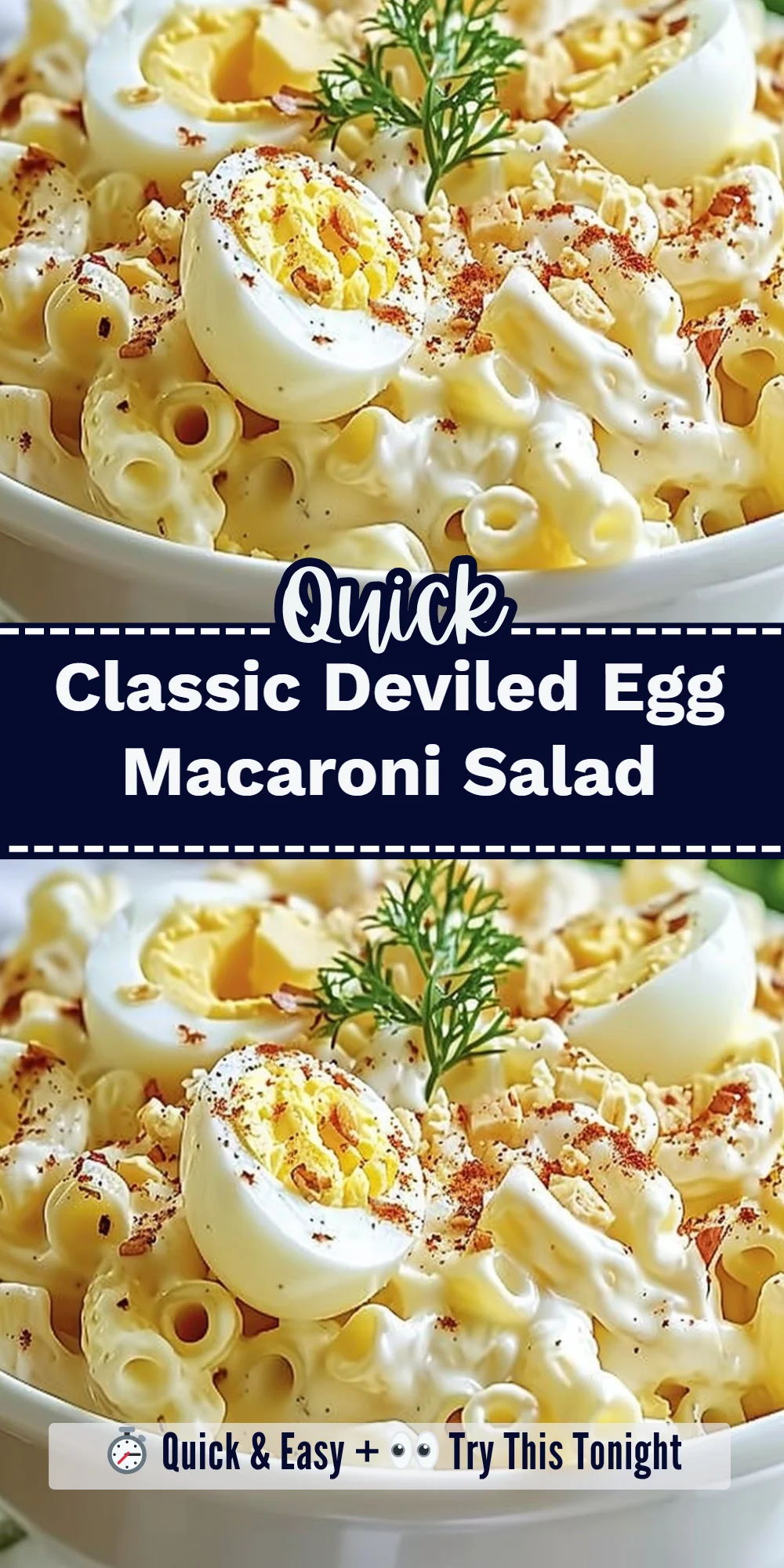 Classic Deviled Egg Macaroni Salad