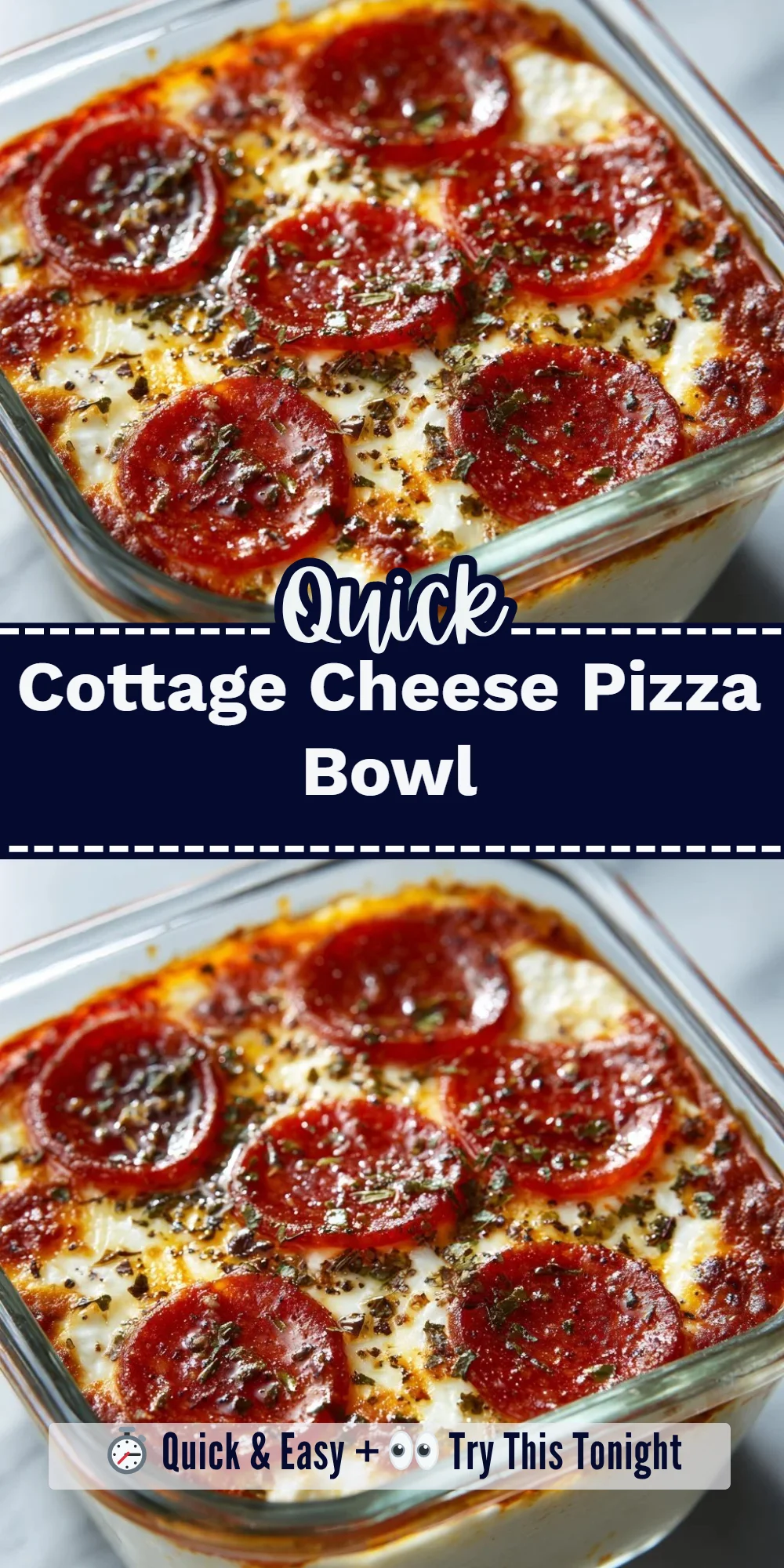 Cottage Cheese Pizza Bowl