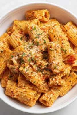 Creamy Cottage Cheese Rigatoni with high-protein pasta