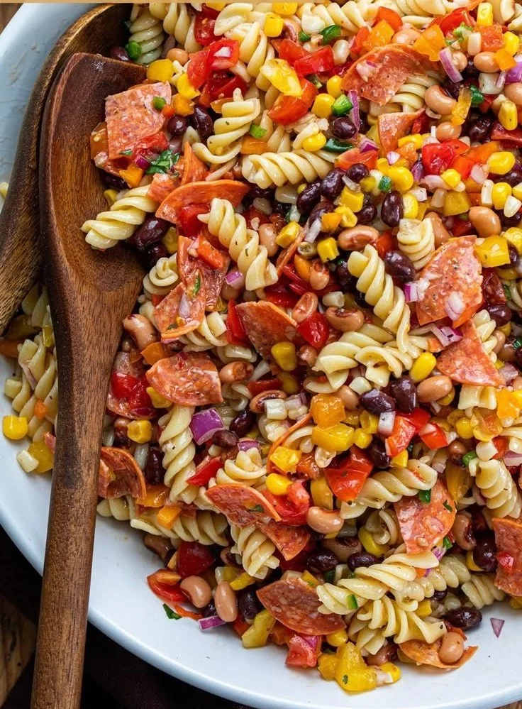 Cowboy Caviar Pasta Salad