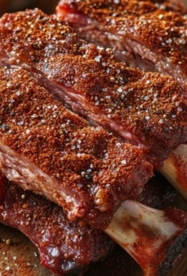 Grilled baby back ribs seasoned with a flavorful dry rib rub