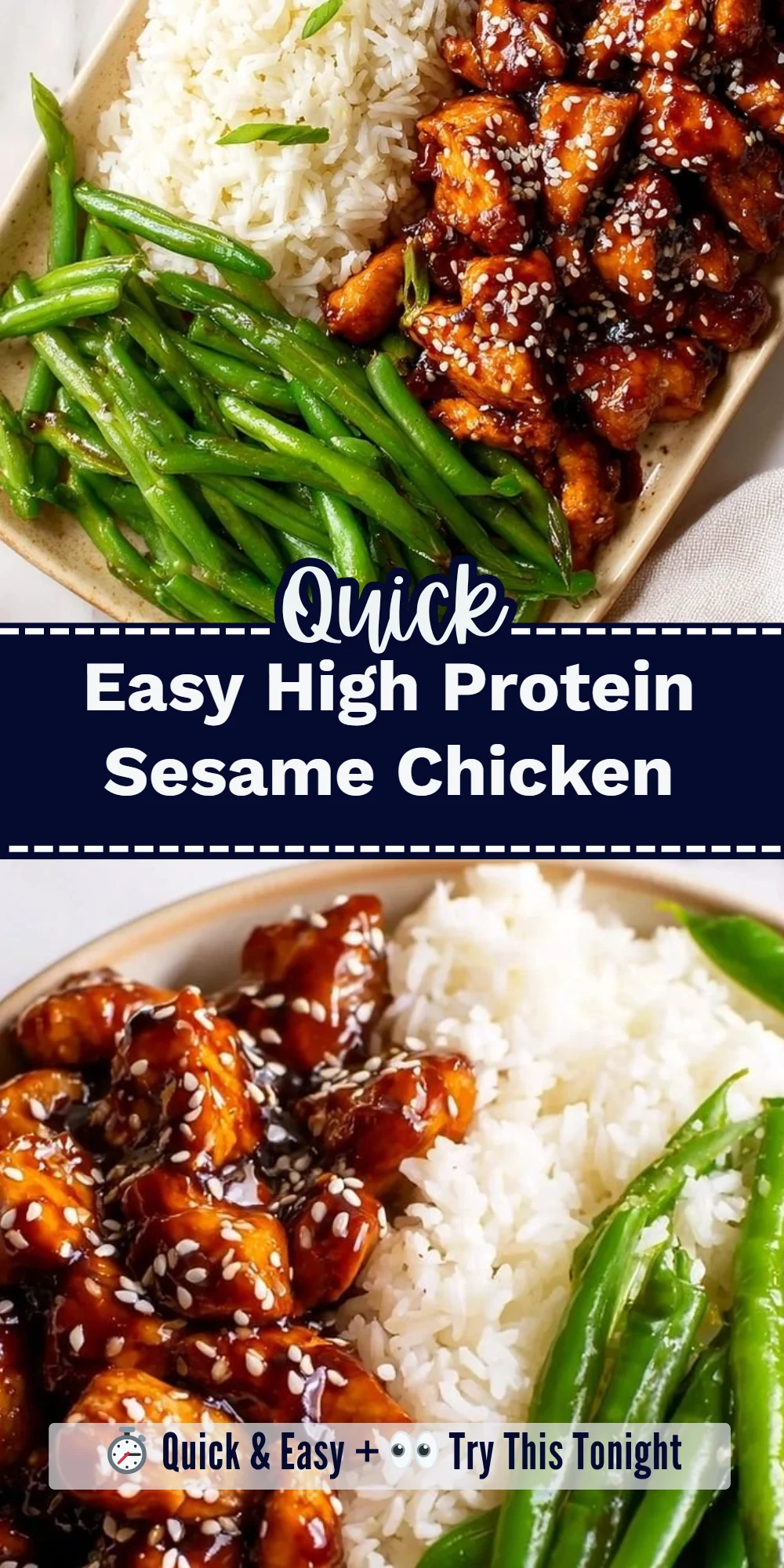 Easy High Protein Sesame Chicken