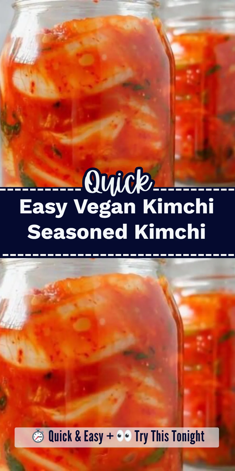Easy Vegan Kimchi Seasoned Kimchi