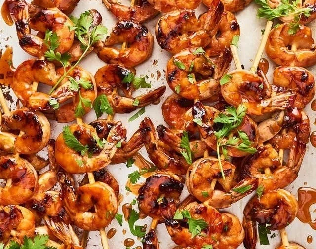 Firecracker Shrimp Skewers