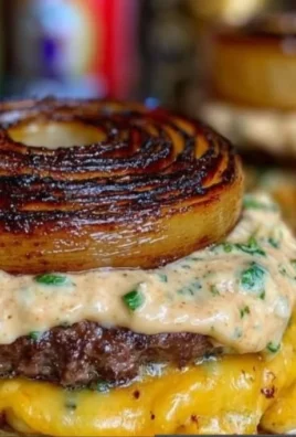 Flying Dutchman Burger with melted cheese and grilled toppings