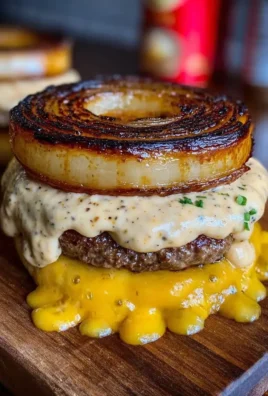 Homemade Flying Dutchman Burger with fresh ingredients